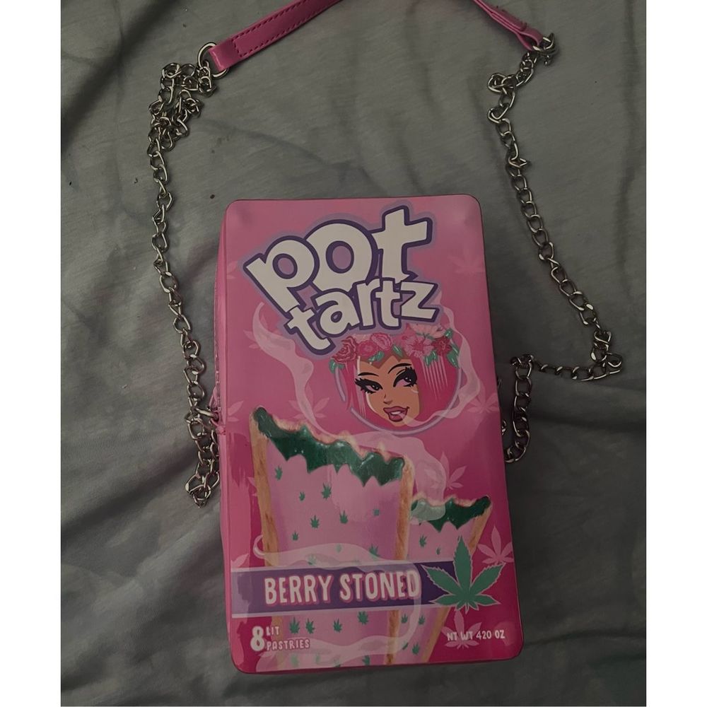 Dolls Kill Pink 'Pot Tartz' Crossbody Bag
